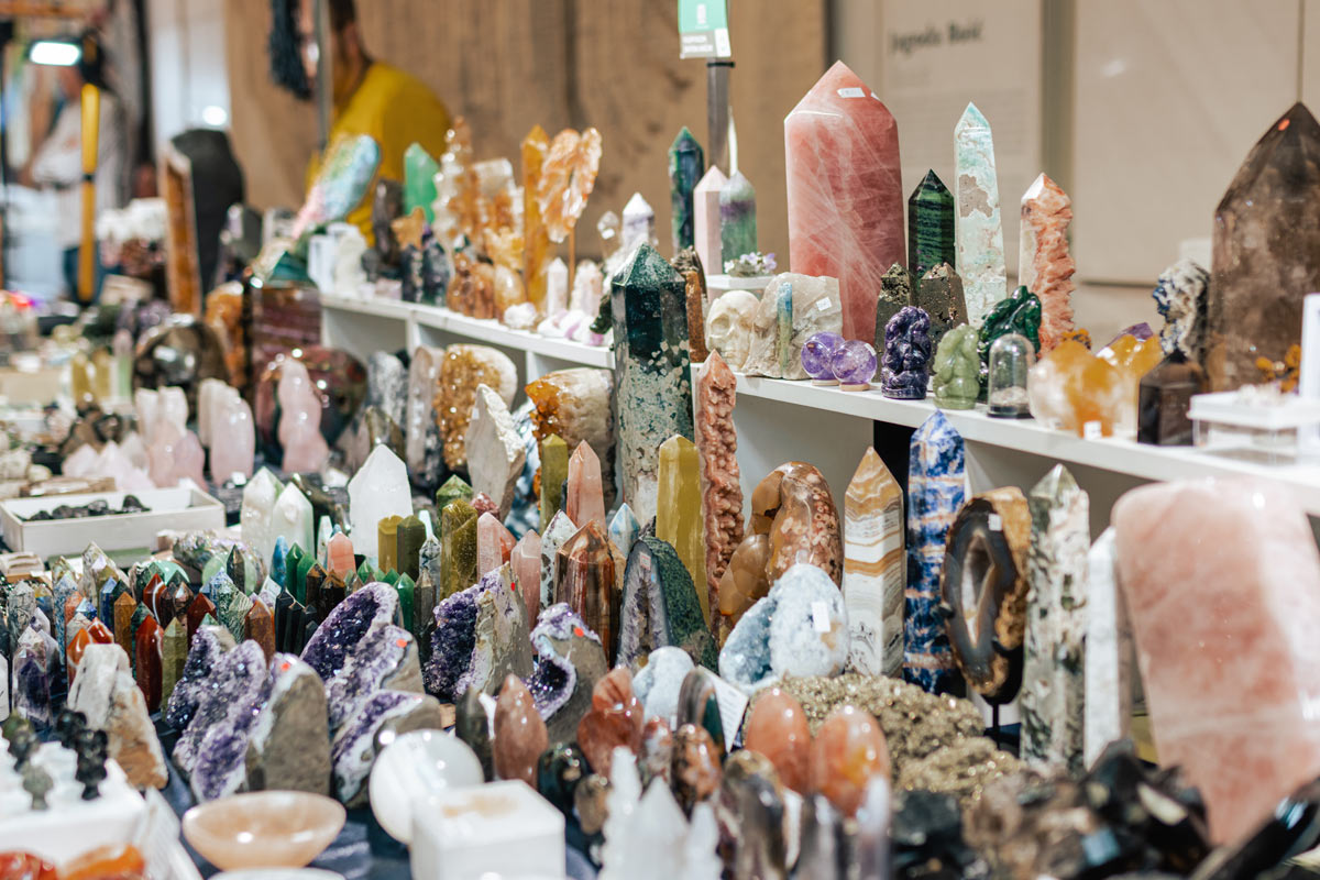 Razstava mineralov na MineralFestu Ljubljana
